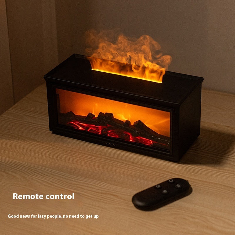 3D Fireplace Flame Aroma Diffuser for a Cozy Home Atmosphere