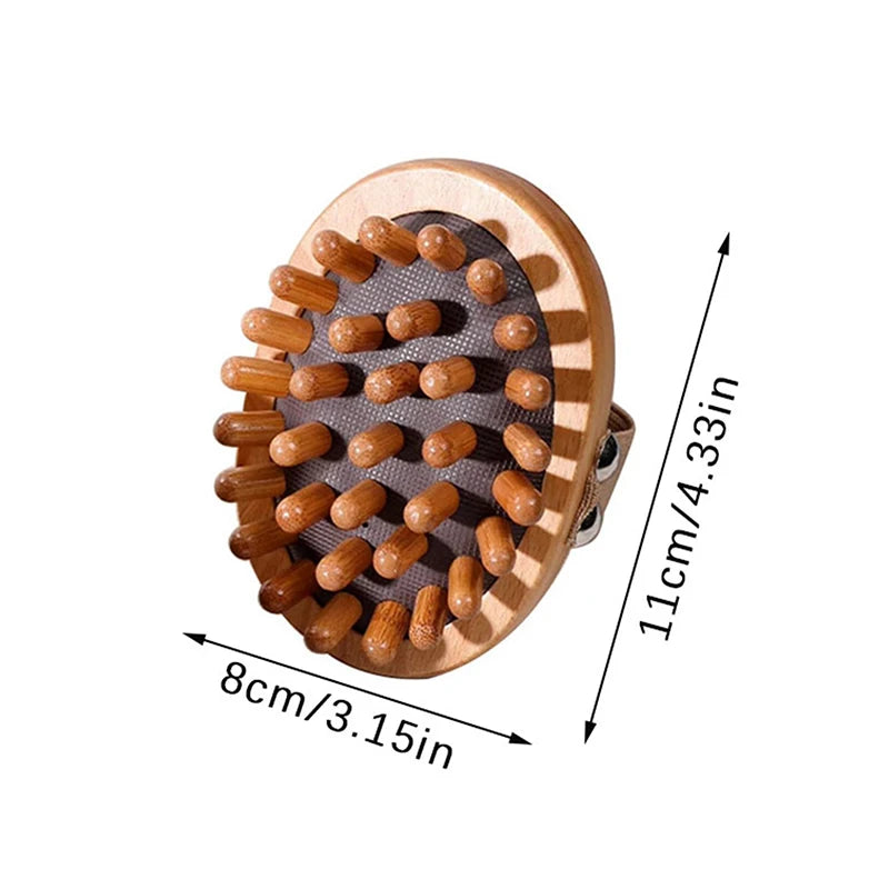 Wooden Body Anti-Cellulite Massage Brush