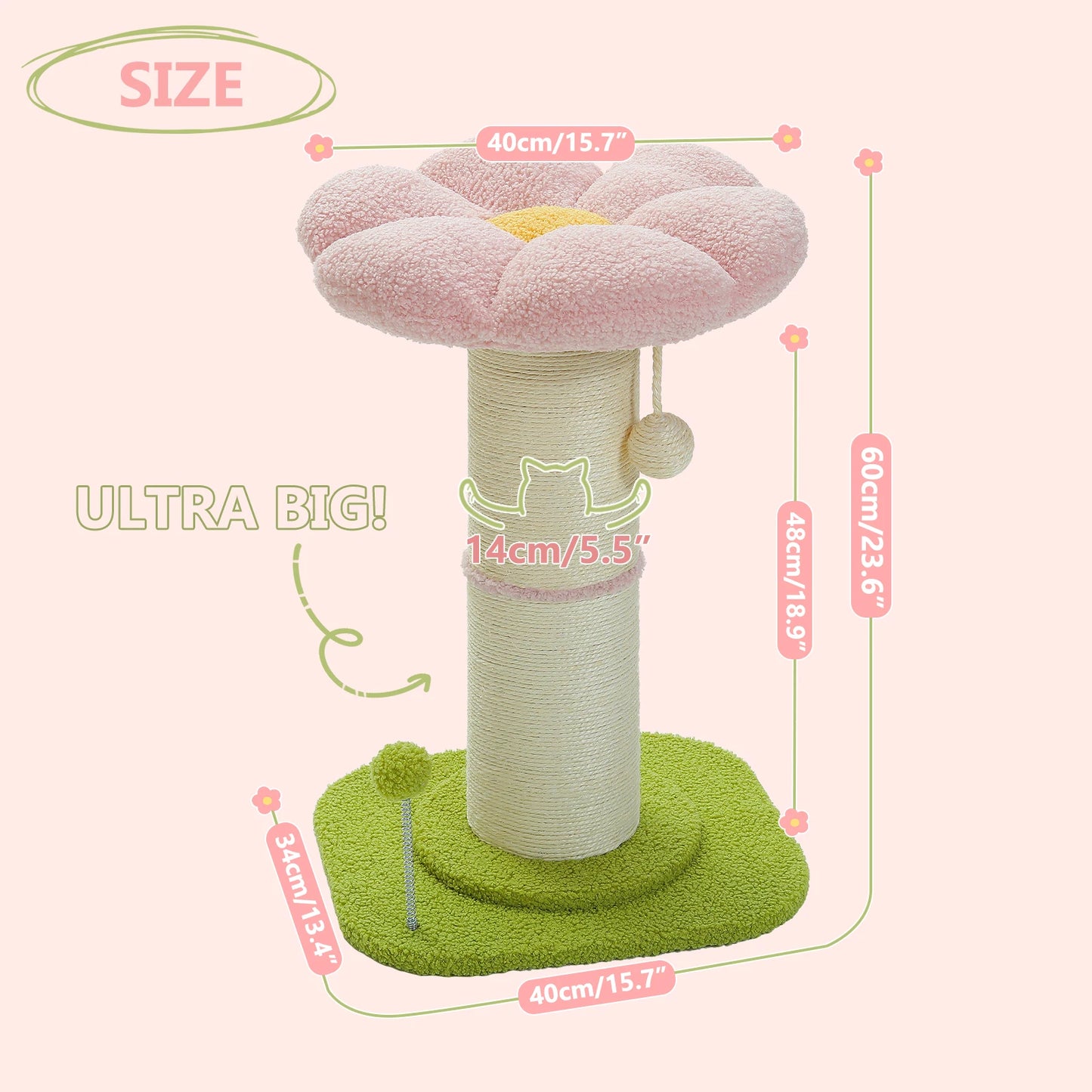 Cat Scratching Post & Play Tree
