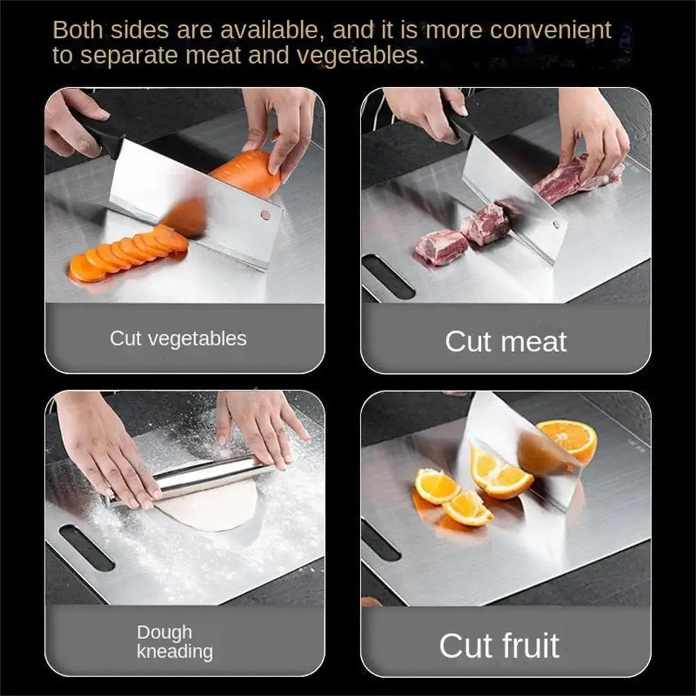 Stainless Steel Cutting Board - Antibacterial & Mildew-Proof