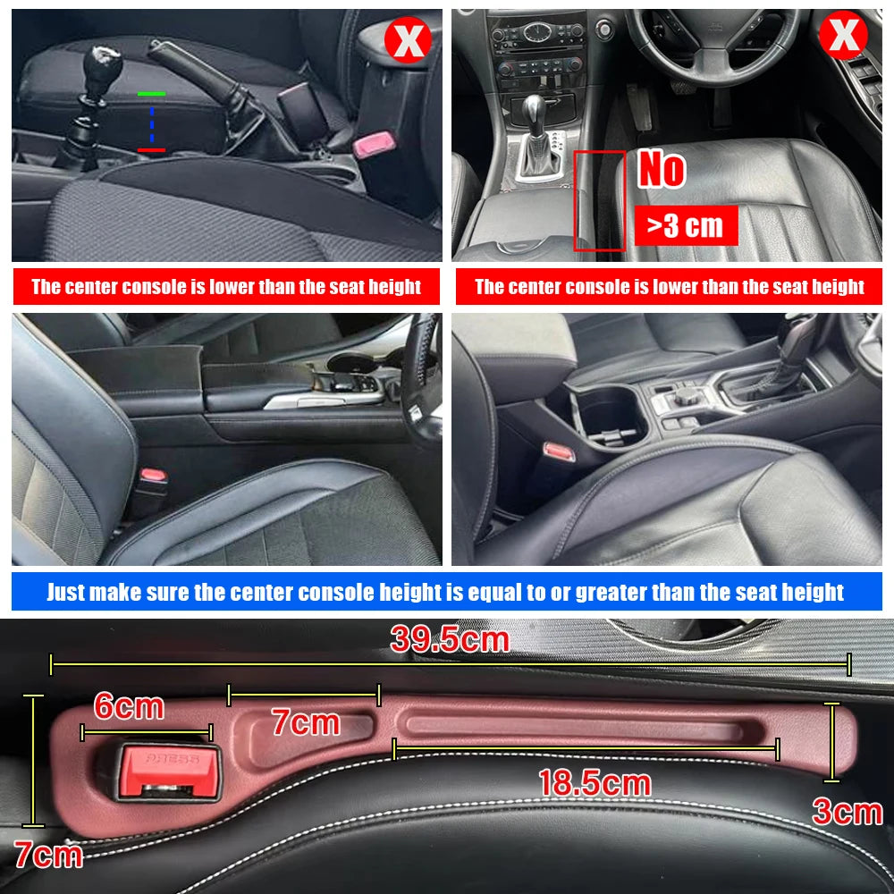 Car Seat Gap Organizer & Filler (1 Pair)