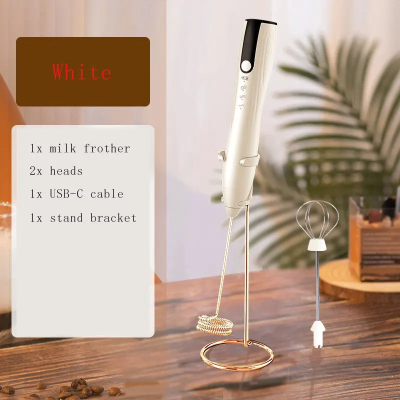 Handheld Milk Frother - Electric & Rechargeable