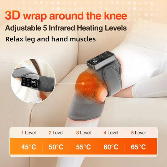 Knee Pain Relief: Heat & Vibration Massager
