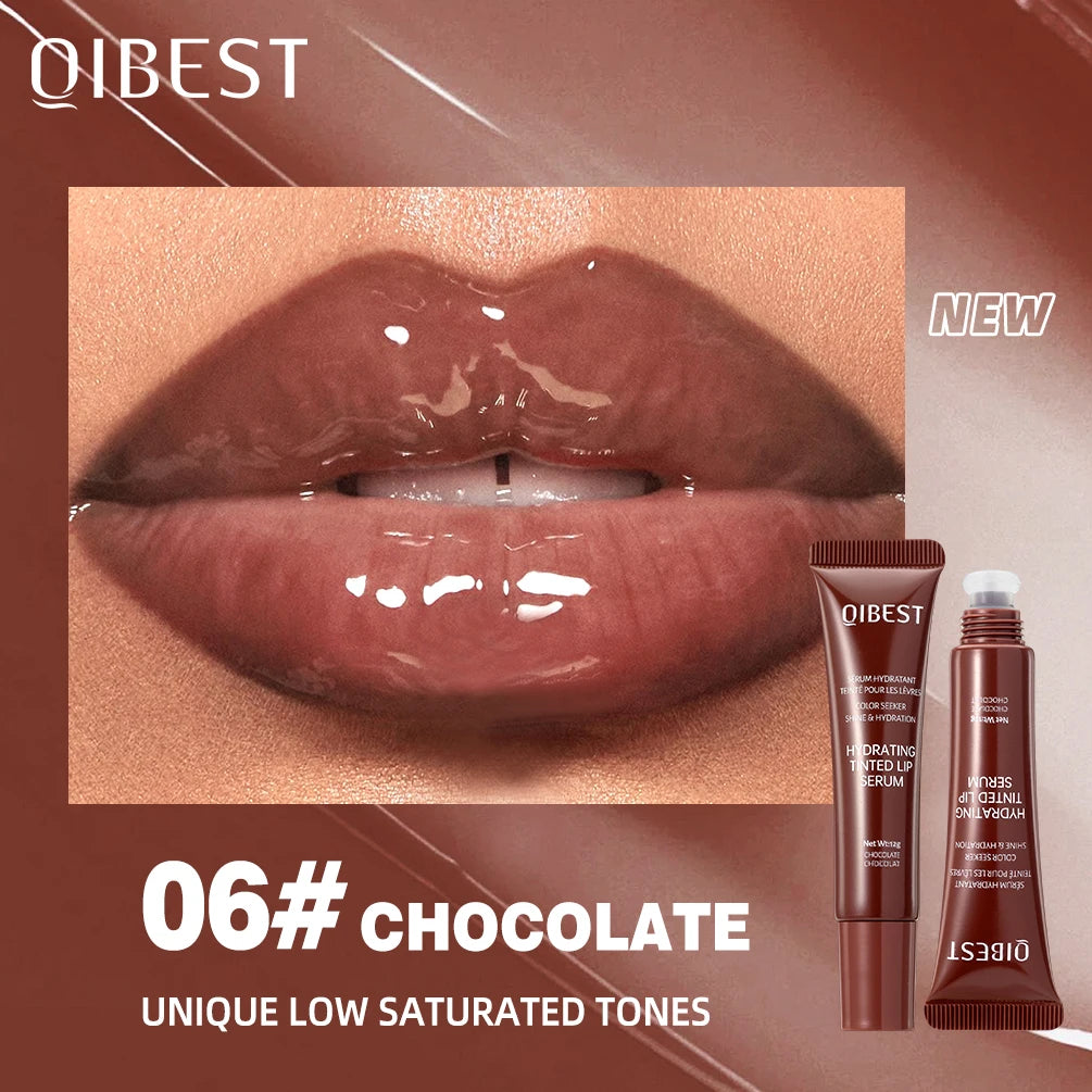 QIBEST Crystal Jelly Lip Oil – Hydrating Tinted Lip Gloss & Lip Balm