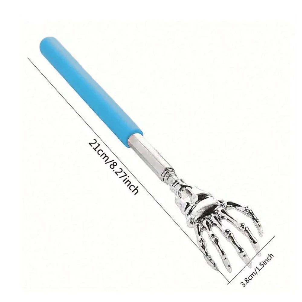 Portable Extendable Back Scratcher – Stainless Steel Telescopic Back Massager for Humans & Pets