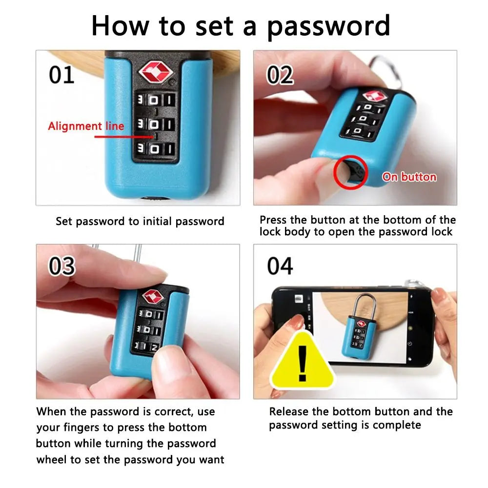 PHONEPACE 3-Digit Combination Luggage Lock
