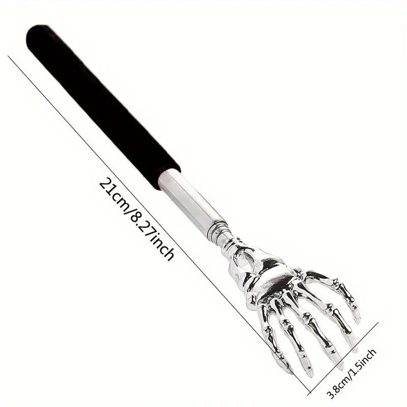 Portable Extendable Back Scratcher – Stainless Steel Telescopic Back Massager for Humans & Pets