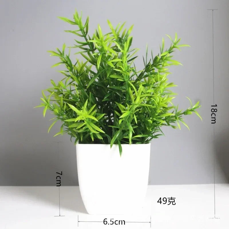 Artificial Bonsai Eucalyptus Plant – Fake Potted Greenery for Indoor, Outdoor, Home & Garden Décor