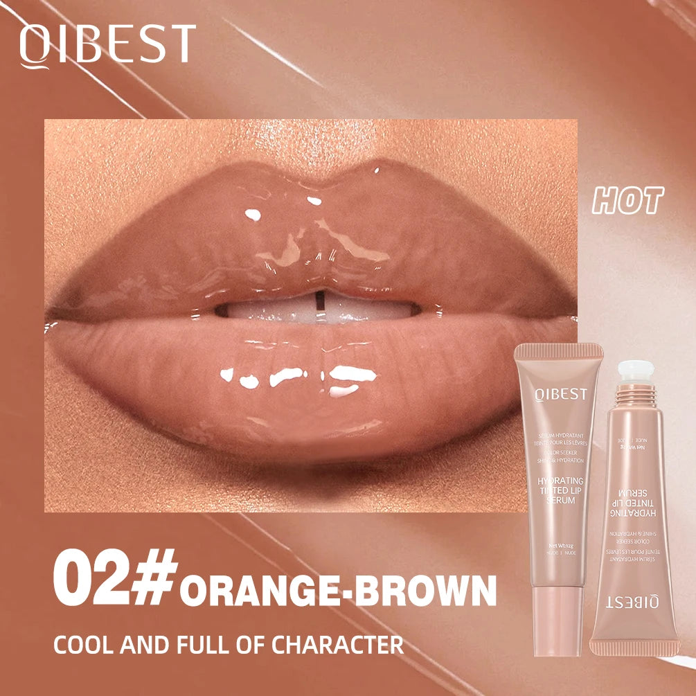 QIBEST Crystal Jelly Lip Oil – Hydrating Tinted Lip Gloss & Lip Balm