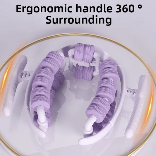 28-Wheel Annular Leg Clamp Massager – Anti-Cellulite Slimming Body Roller