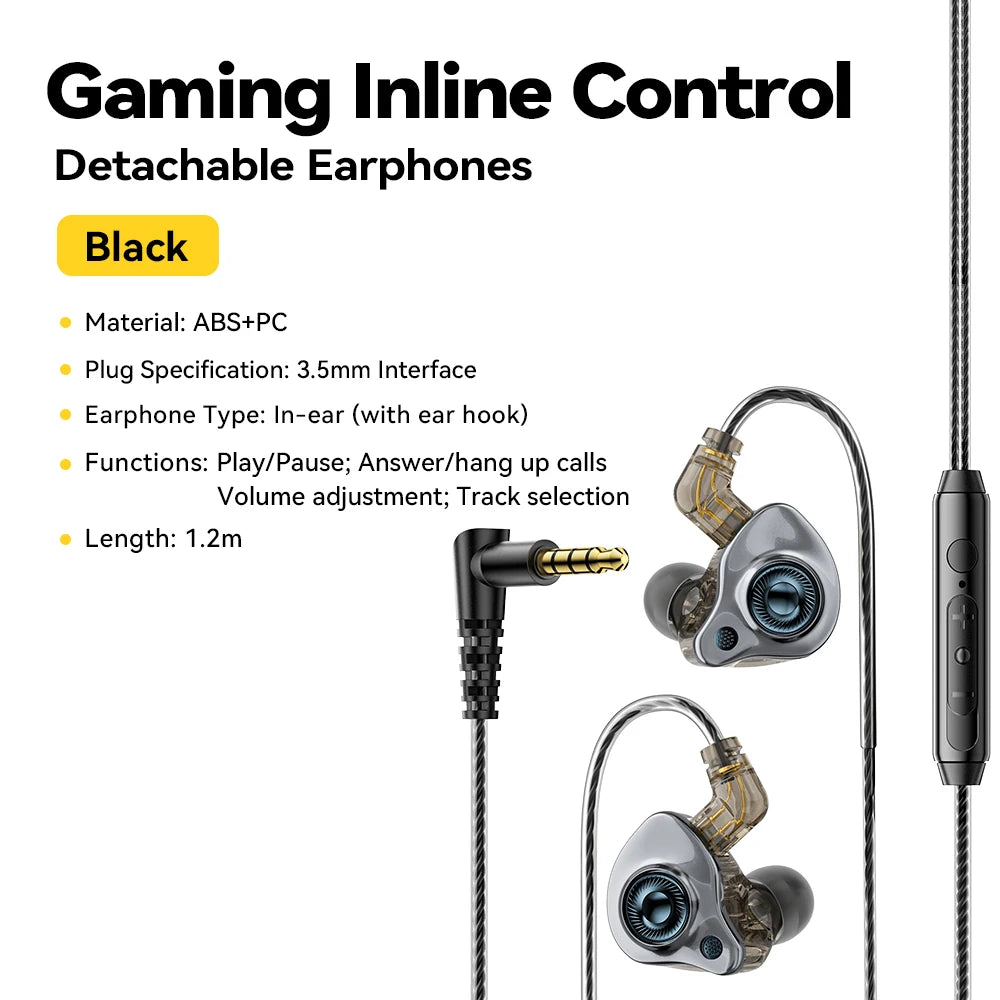 3.5mm Essager Wired In-Ear Headphones with Mic