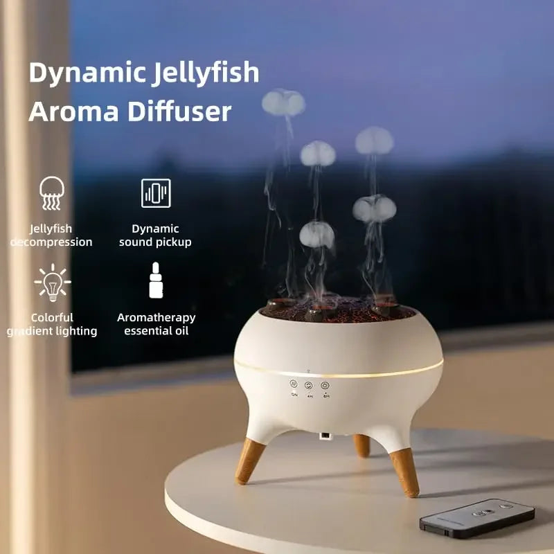 Jellyfish Humidifier: 250ml, Remote, 7 Colors