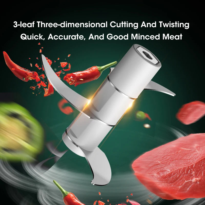 250ml Electric Food Chopper – USB Garlic Masher, Meat & Vegetable Grinder