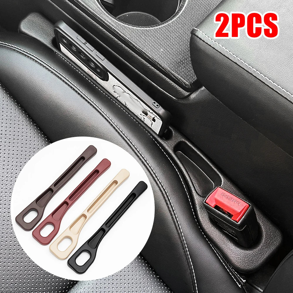 Car cup holder organizer with four color options displayed on a car interior background.