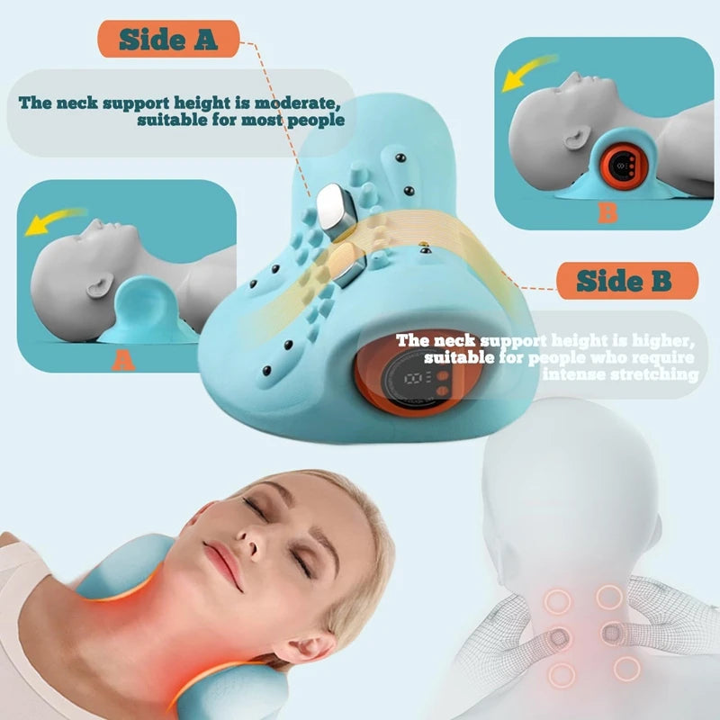 4D Neck Massager with Heat & Cervical Traction