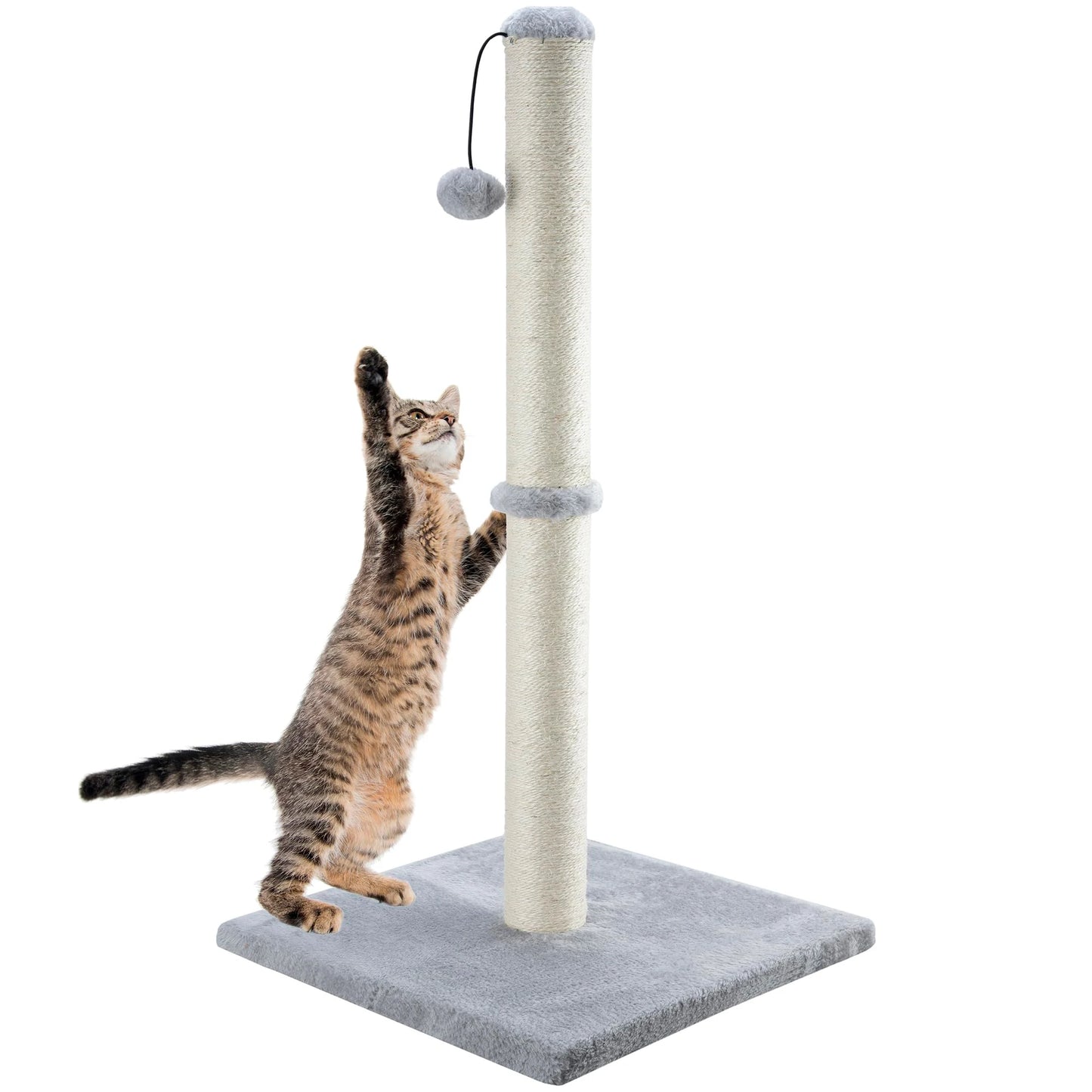 Tall Sisal Cat Scratching Post for Indoor Cats & Kittens