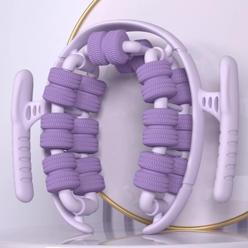 28-Wheel Annular Leg Clamp Massager – Anti-Cellulite Slimming Body Roller