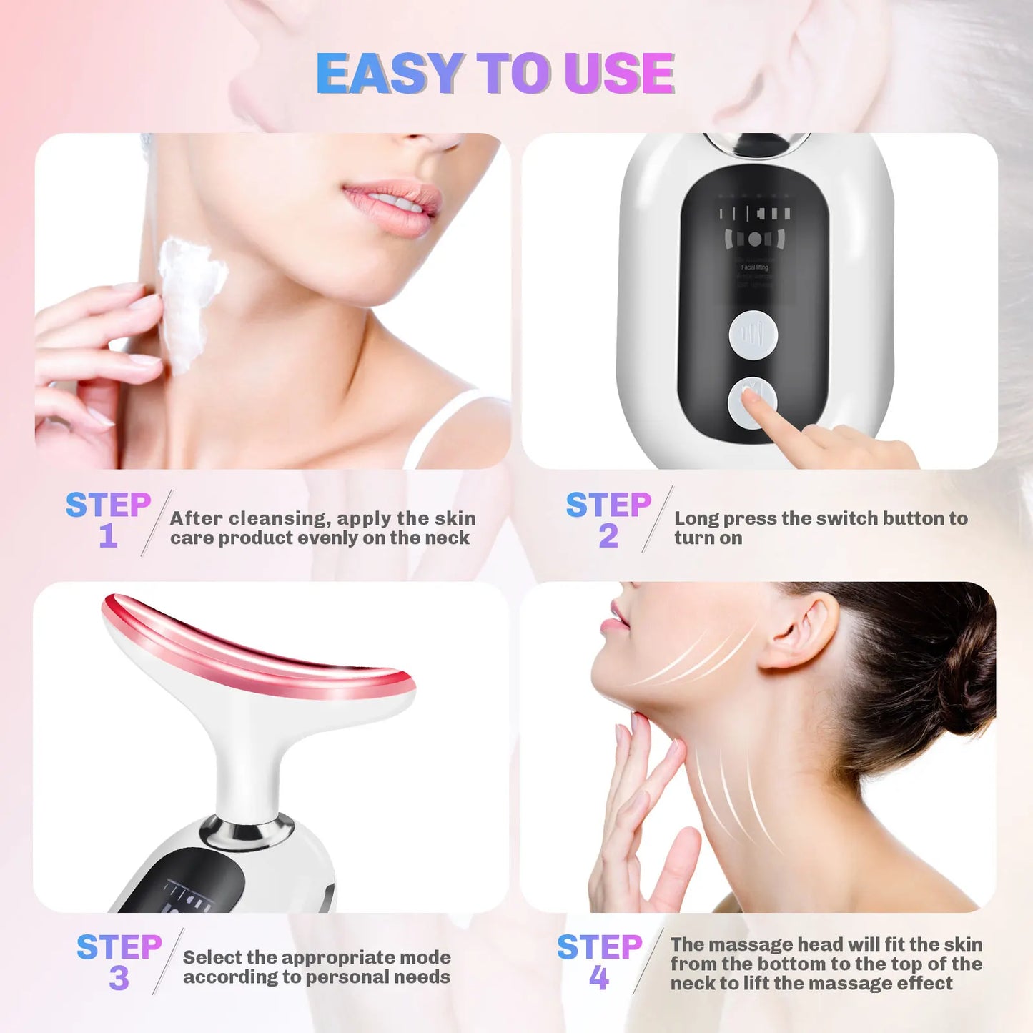 Rechargeable Facial Massager for Lifting & Firming