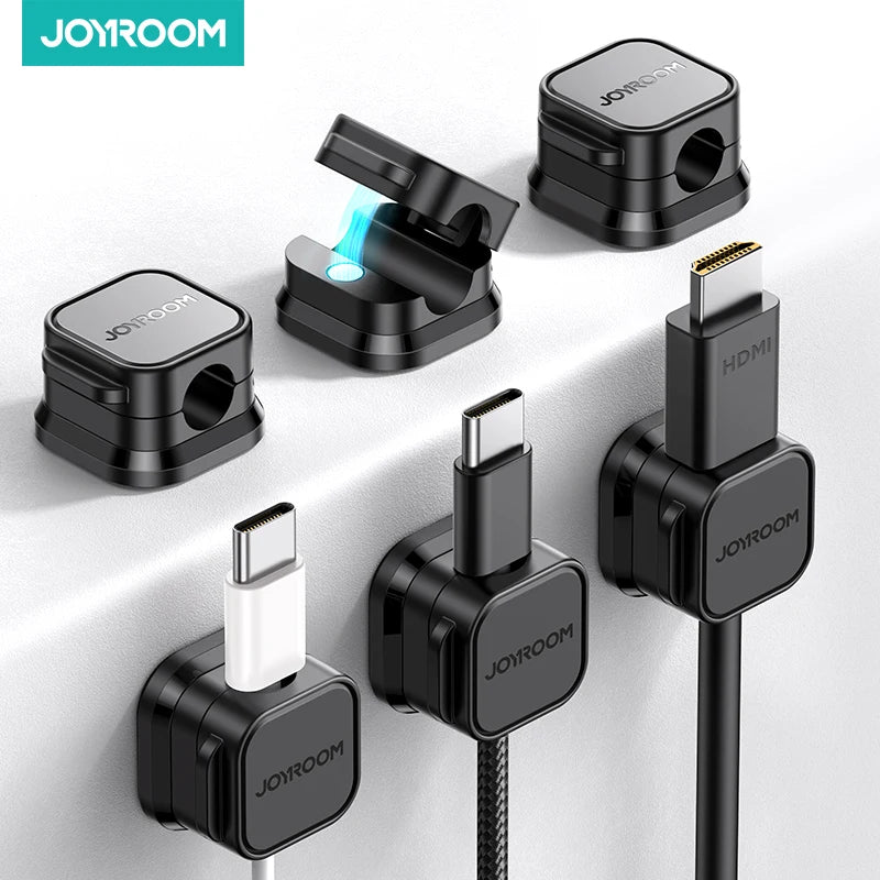 Black Joyroom Cable Management Clips (Magnetic)