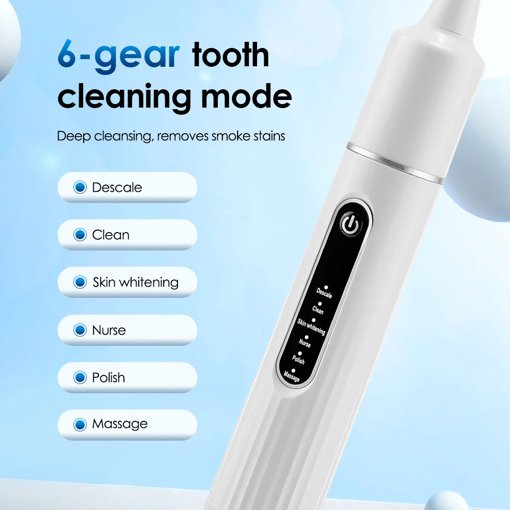 Teeth Whitening Sonic Scaler: Removes Plaque, Calculus, and Stains