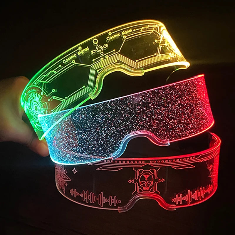 Unisex Acrylic Light Up Glasses for Parties & Events