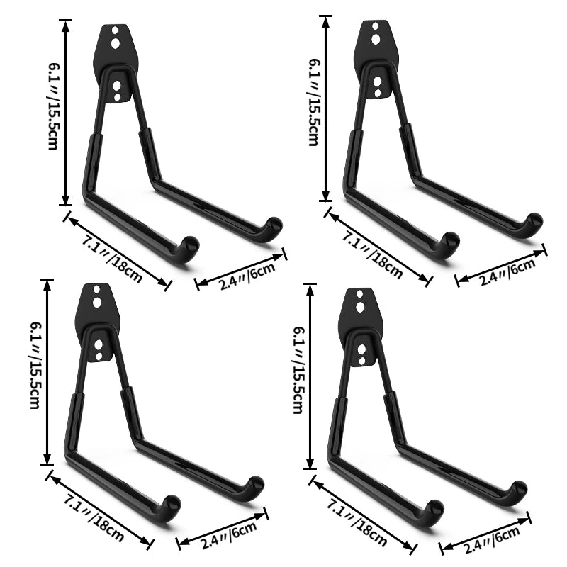 Heavy Duty Garage Hook - Wall Mount Storage