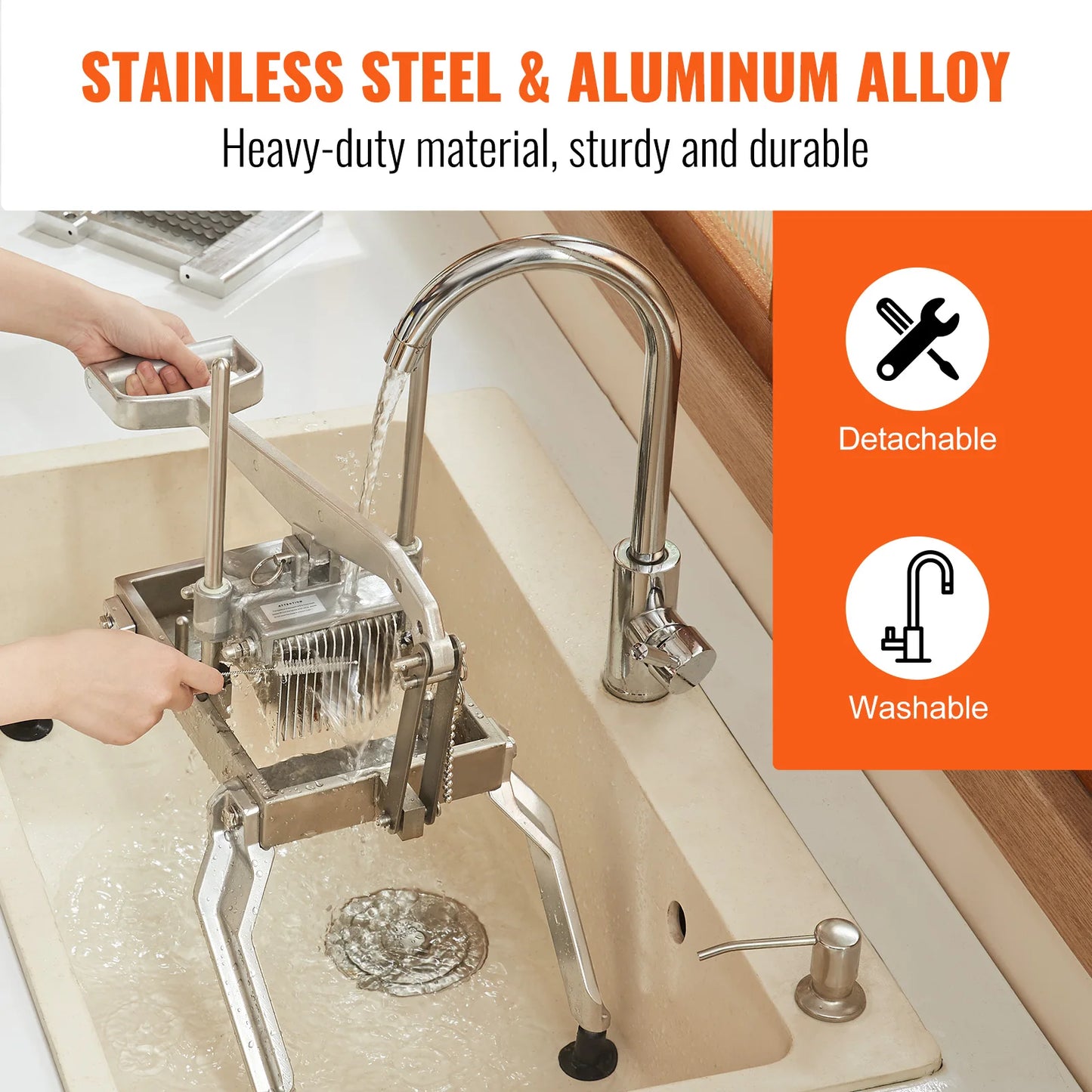 SucceBuy Heavy-Duty Vegetable Slicer – Durable Stainless Steel