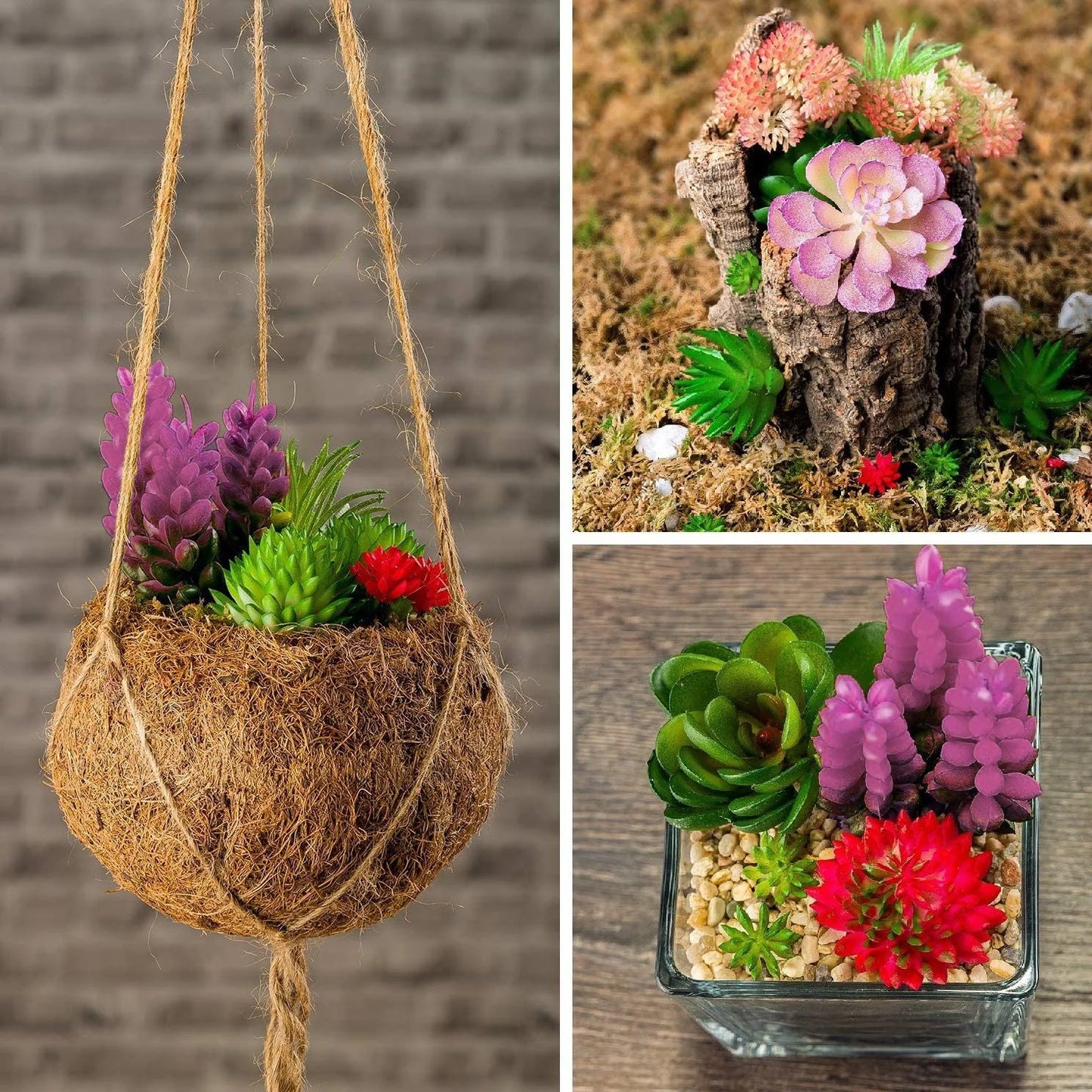 24pcs Artificial Succulent Plants