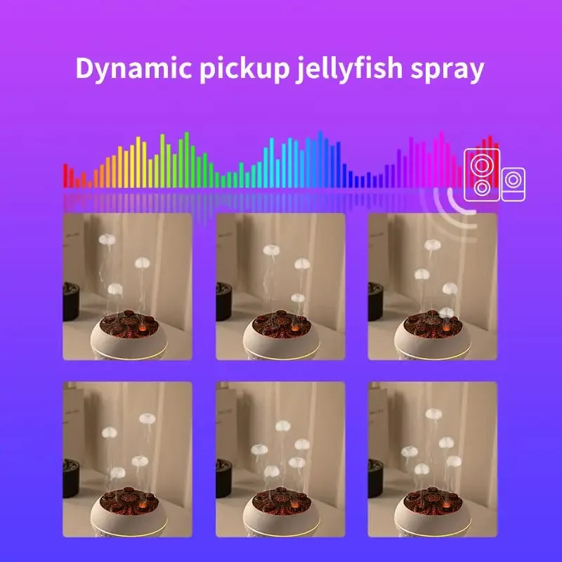 Jellyfish Humidifier: 250ml, Remote, 7 Colors