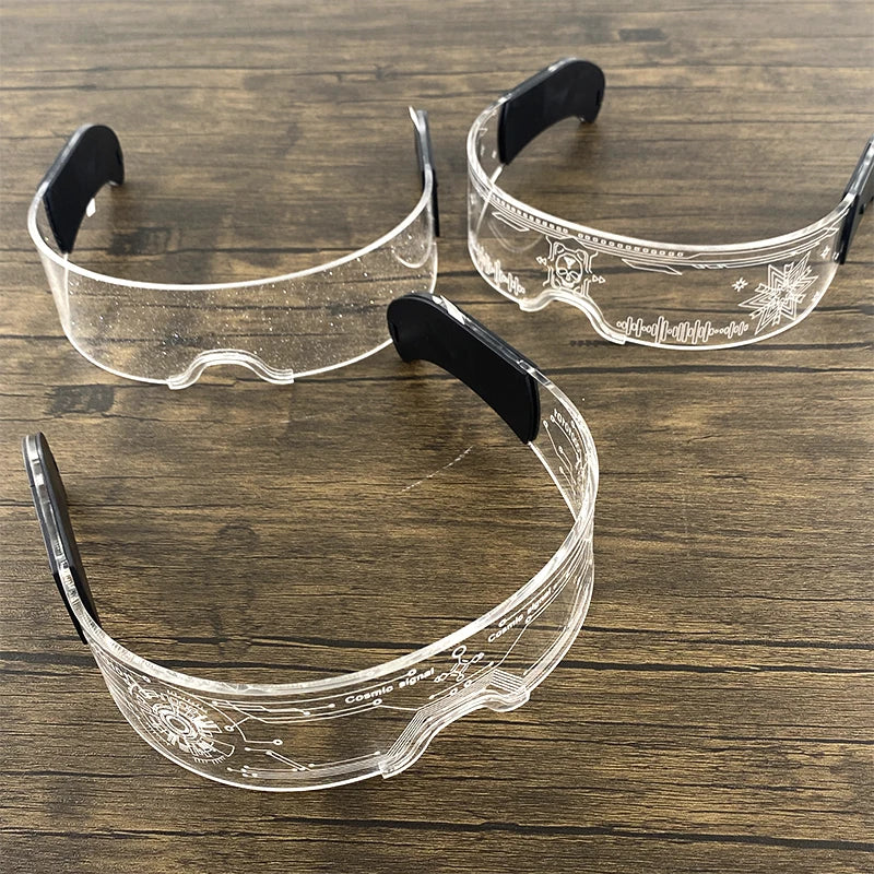 Unisex Acrylic Light Up Glasses for Parties & Events