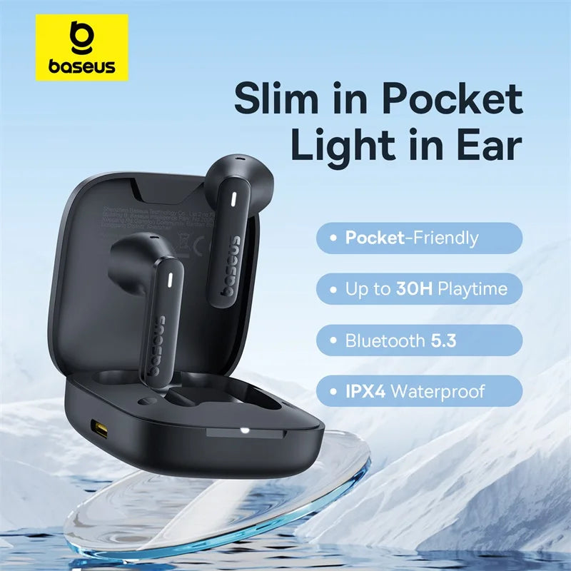 Baseus Bowie E16 Wireless Earbuds: Waterproof & Long Playtime
