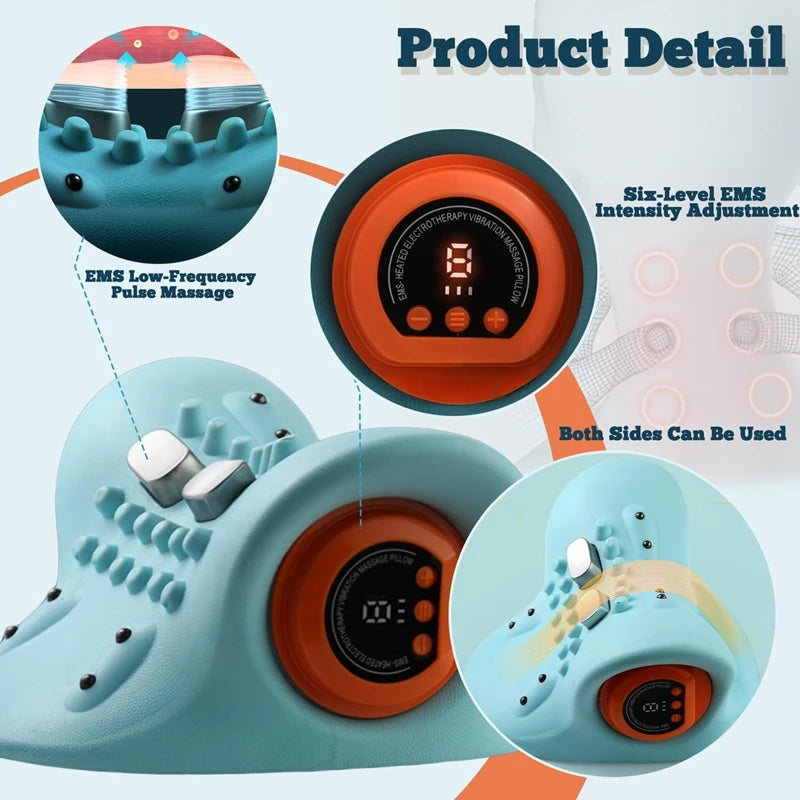 4D Neck Massager with Heat & Cervical Traction