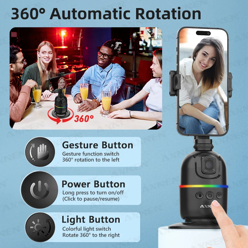 AI Face Tracking Gimbal for Smartphones & Cameras