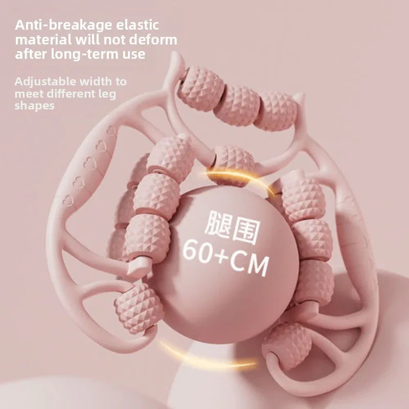 28-Wheel Annular Leg Clamp Massager – Anti-Cellulite Slimming Body Roller