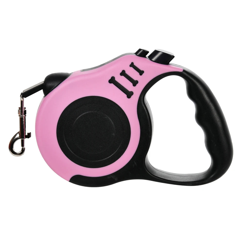 Retractable Dog Leash – 3m/5m Strong Nylon Lead for Small & Medium Dogs and Cats