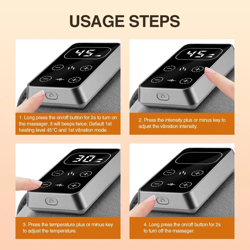 Knee Pain Relief: Heat & Vibration Massager