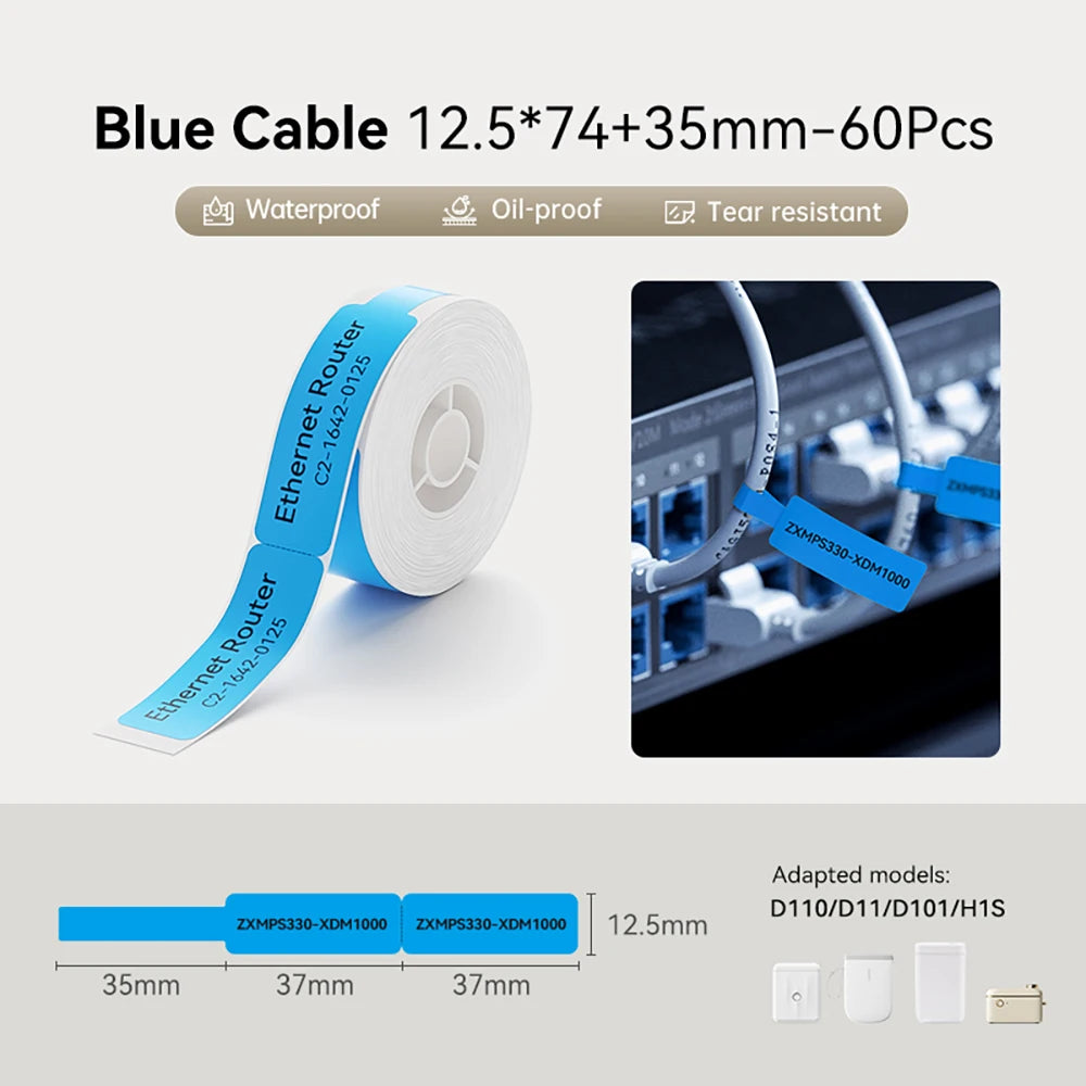 Premium Bluetooth Portable Label Printer – USB Rechargeable & Inkless for iOS/Android