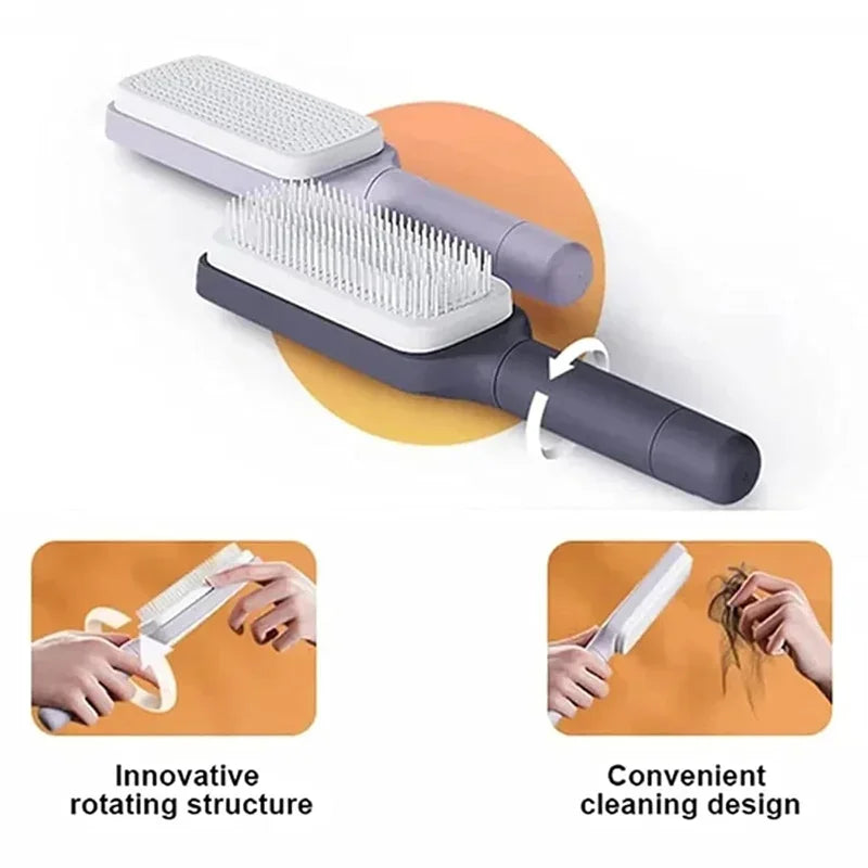 Women's Self Cleaning Hair Comb