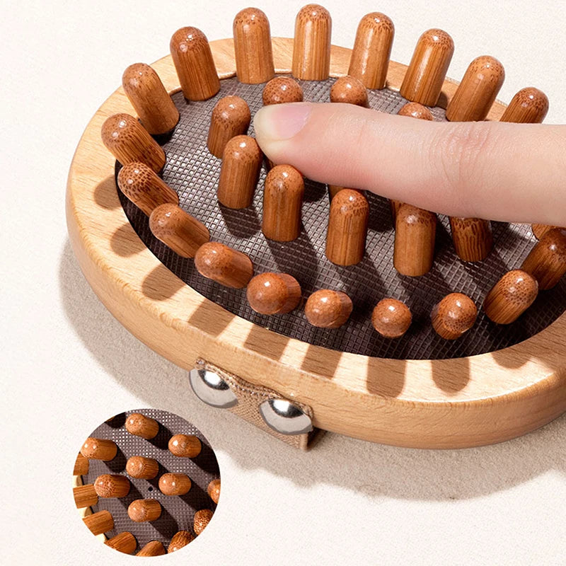 Wooden Body Anti-Cellulite Massage Brush
