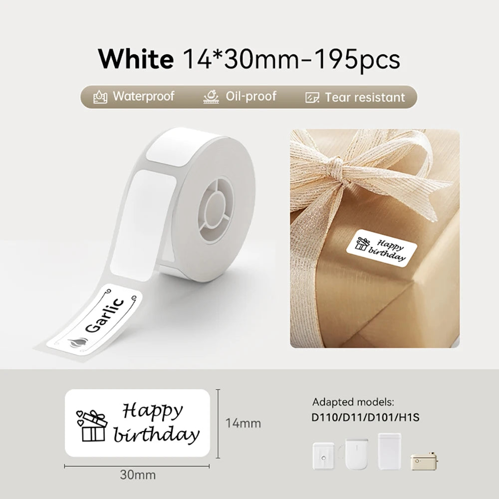 Premium Bluetooth Portable Label Printer – USB Rechargeable & Inkless for iOS/Android