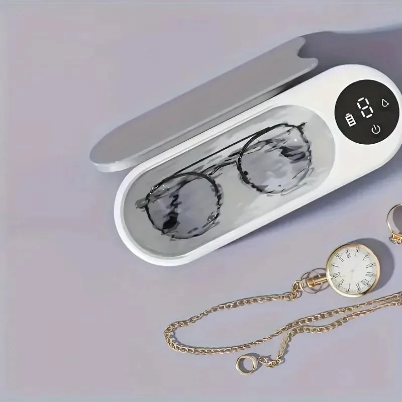 Ultrasonic Glasses Cleaner - Wireless, Multi-Purpose