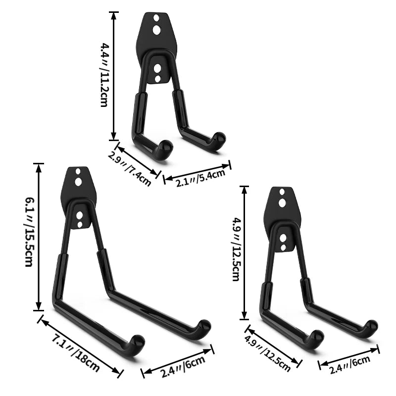 Heavy Duty Garage Hook - Wall Mount Storage