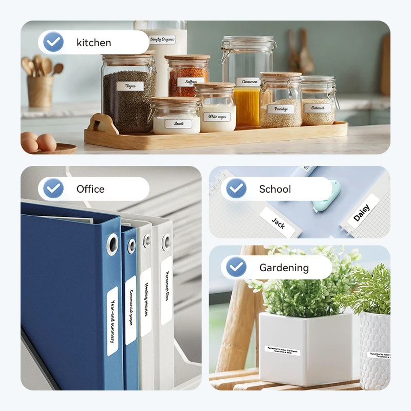 Premium Bluetooth Portable Label Printer – USB Rechargeable & Inkless for iOS/Android