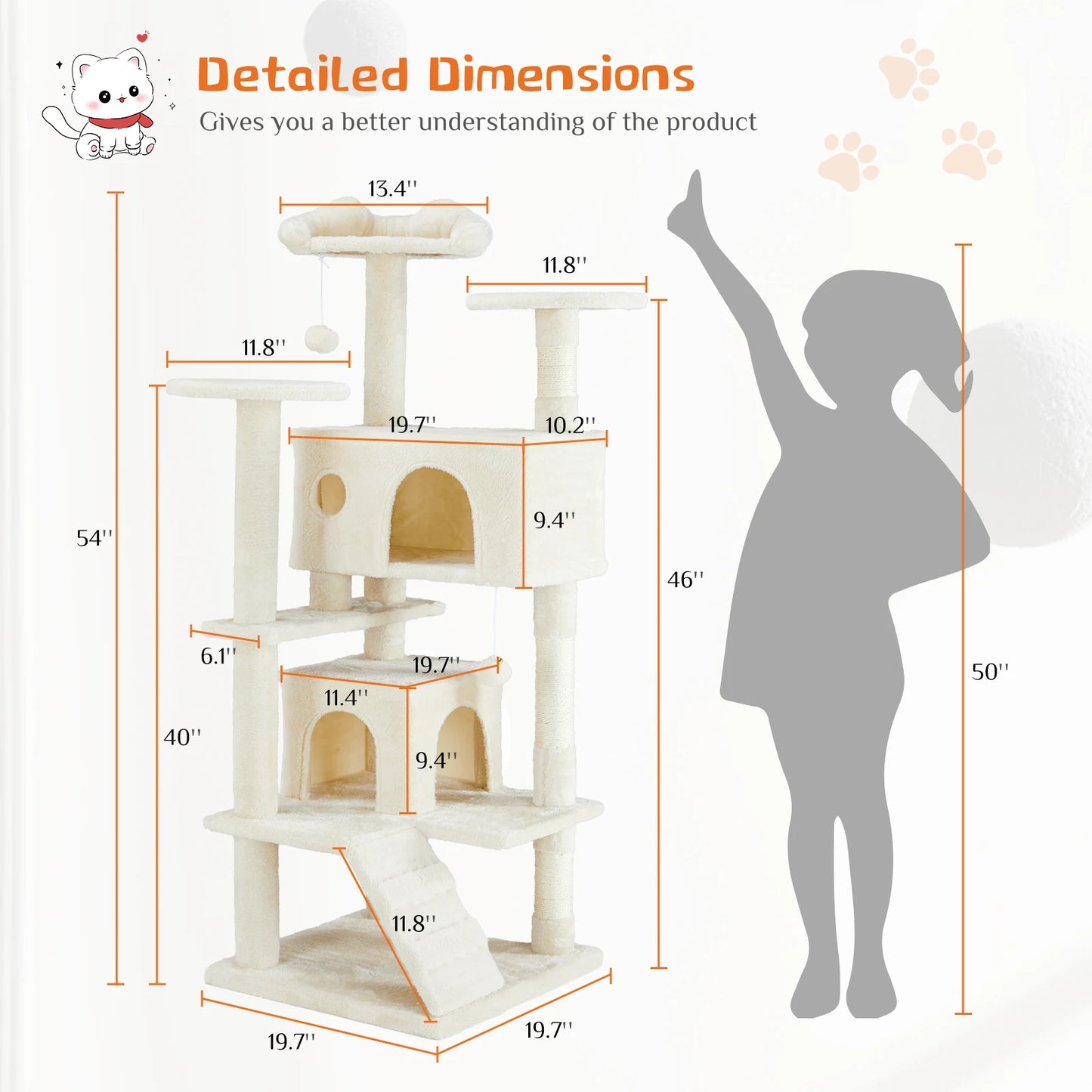 Multi-Level Cat Tree Tower