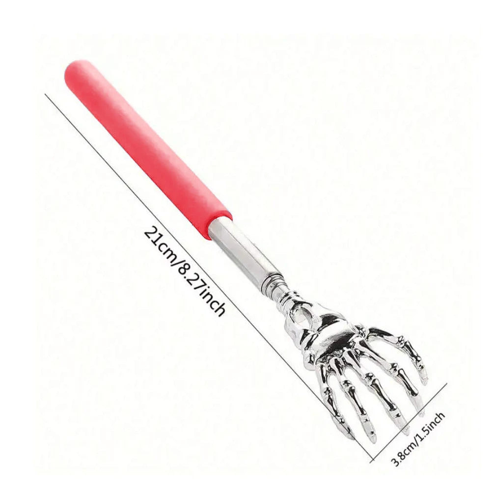Portable Extendable Back Scratcher – Stainless Steel Telescopic Back Massager for Humans & Pets