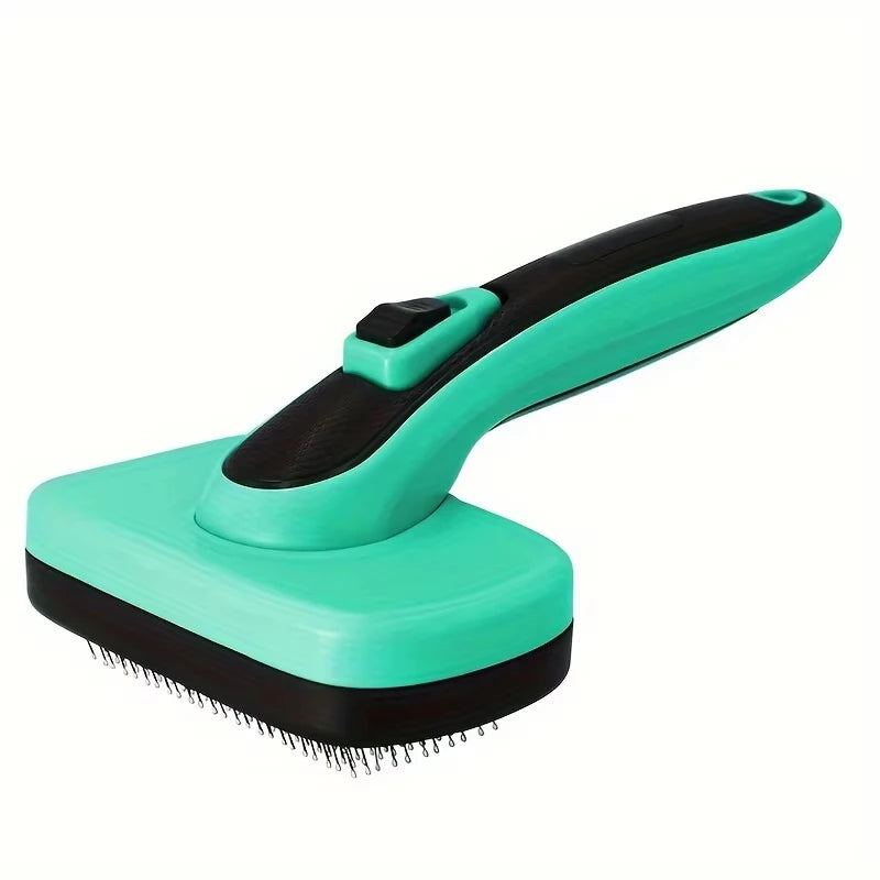 Self-Cleaning Dog & Cat Brush – Grooming Slicker Brush for Shedding Pets
