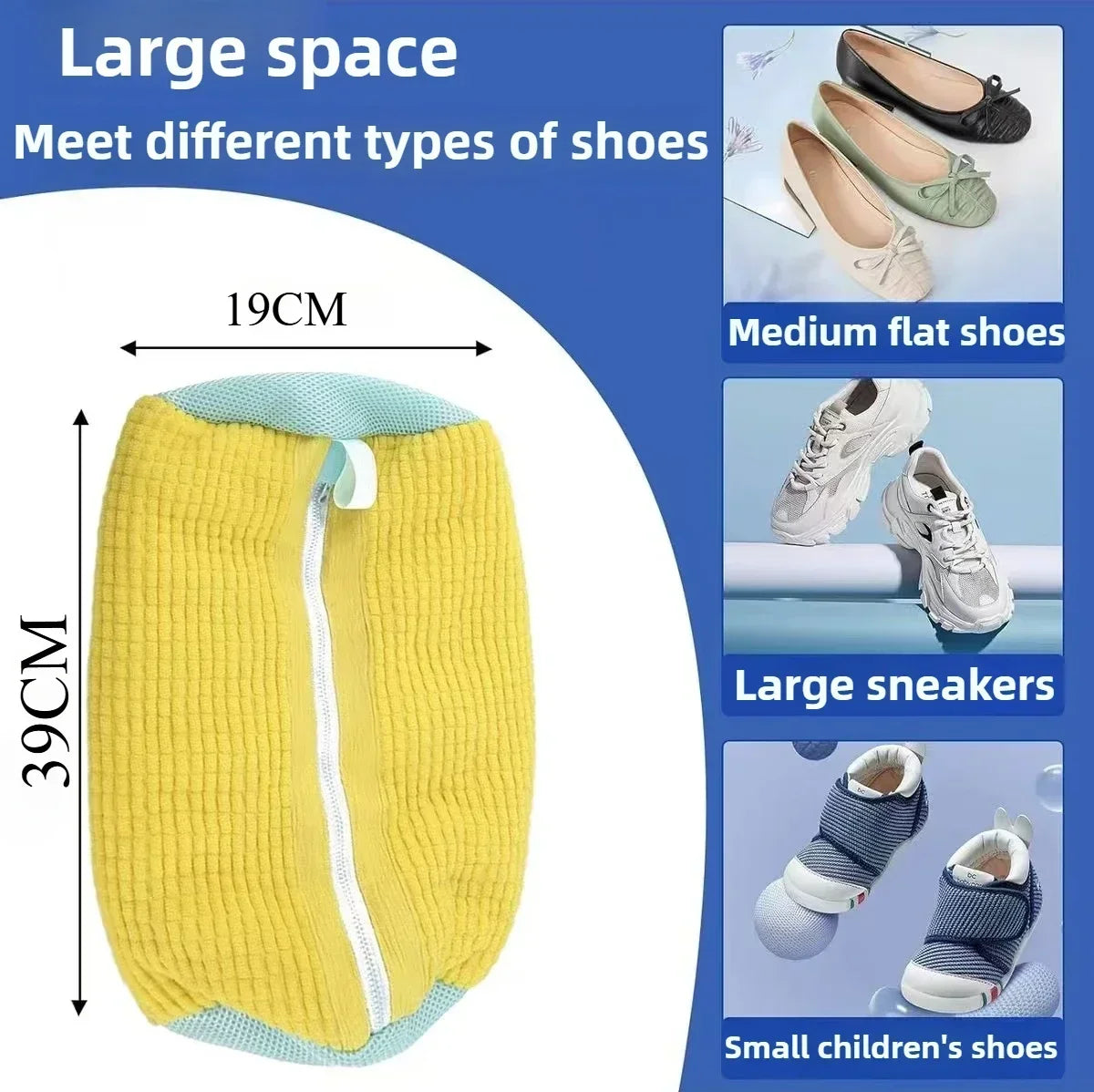 Shoe Washing & Drying Bag - Machine Washable