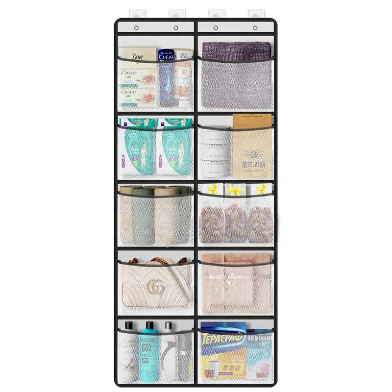 Over-the-Door Organizer: 5-10 Pocket Hanging Storage