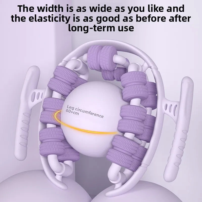 28-Wheel Annular Leg Clamp Massager – Anti-Cellulite Slimming Body Roller