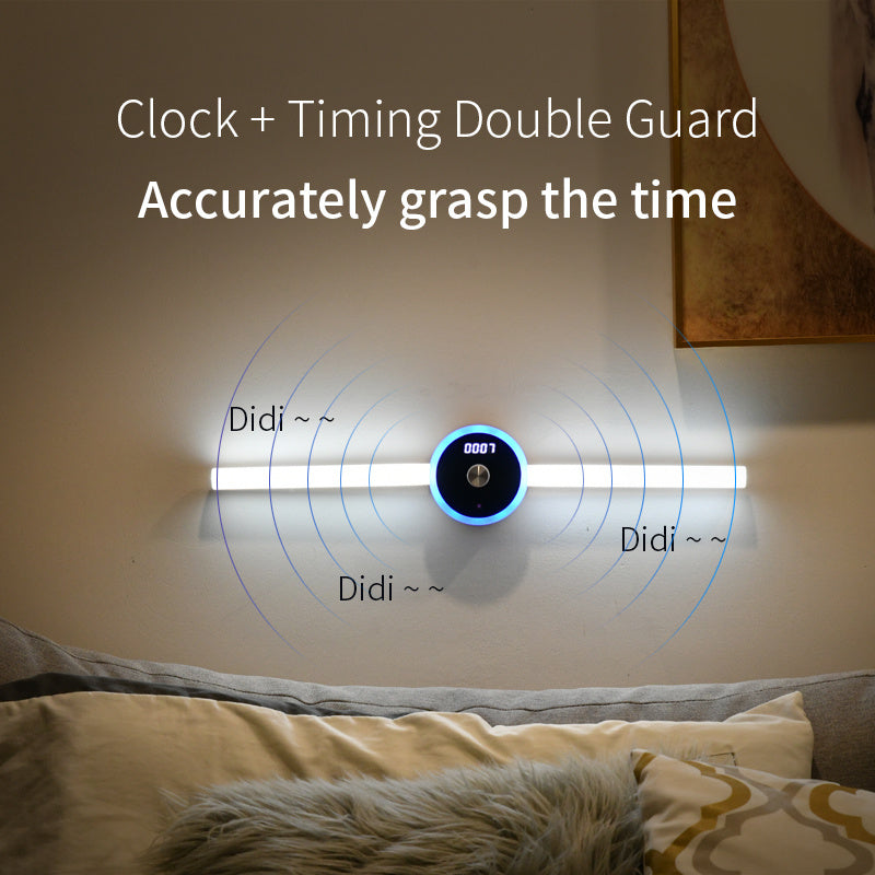 Removable LED Smart Cabinet Lamp, Timer and Clock